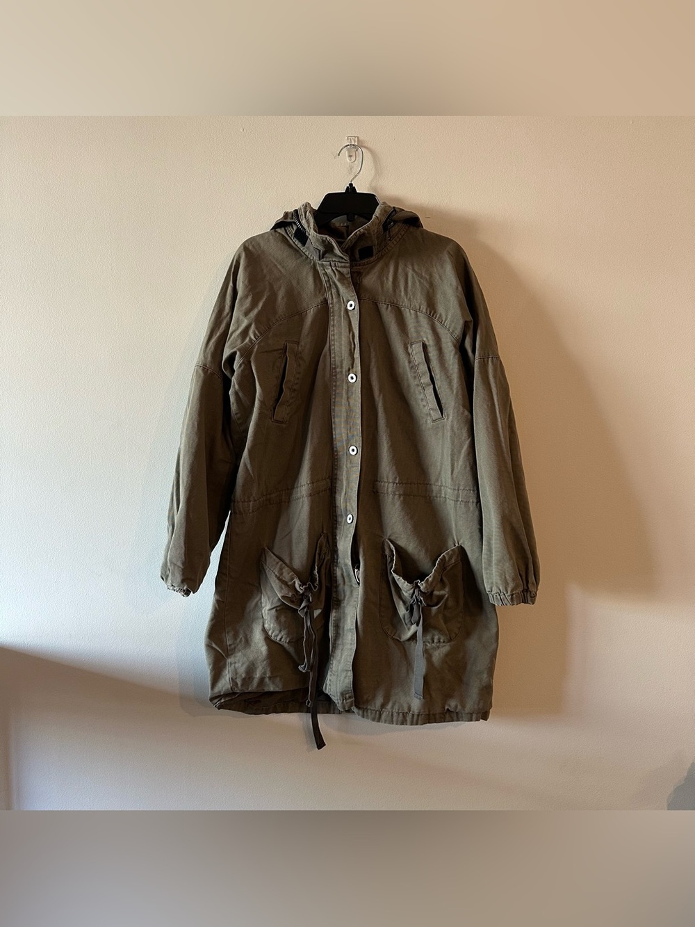 Loomstate Organic Cotton Utility Field Jacket Olive Green Military XL 

Nice use